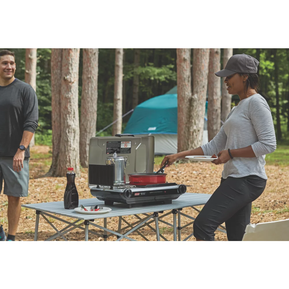 Coleman Deluxe Tabletop Propane 2-in-1 Grill/Stove, 2-Burner - Image 10