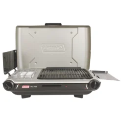 Coleman Deluxe Tabletop Propane 2-in-1 Grill/Stove, 2-Burner