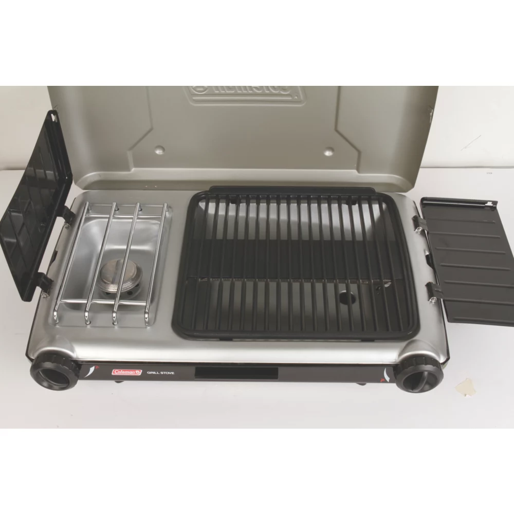 Coleman Deluxe Tabletop Propane 2-in-1 Grill/Stove, 2-Burner - Image 4