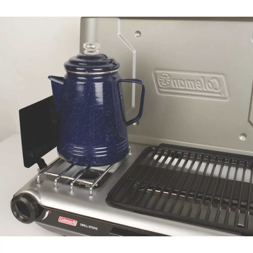 Coleman Deluxe Tabletop Propane 2-in-1 Grill/Stove, 2-Burner - Image 3