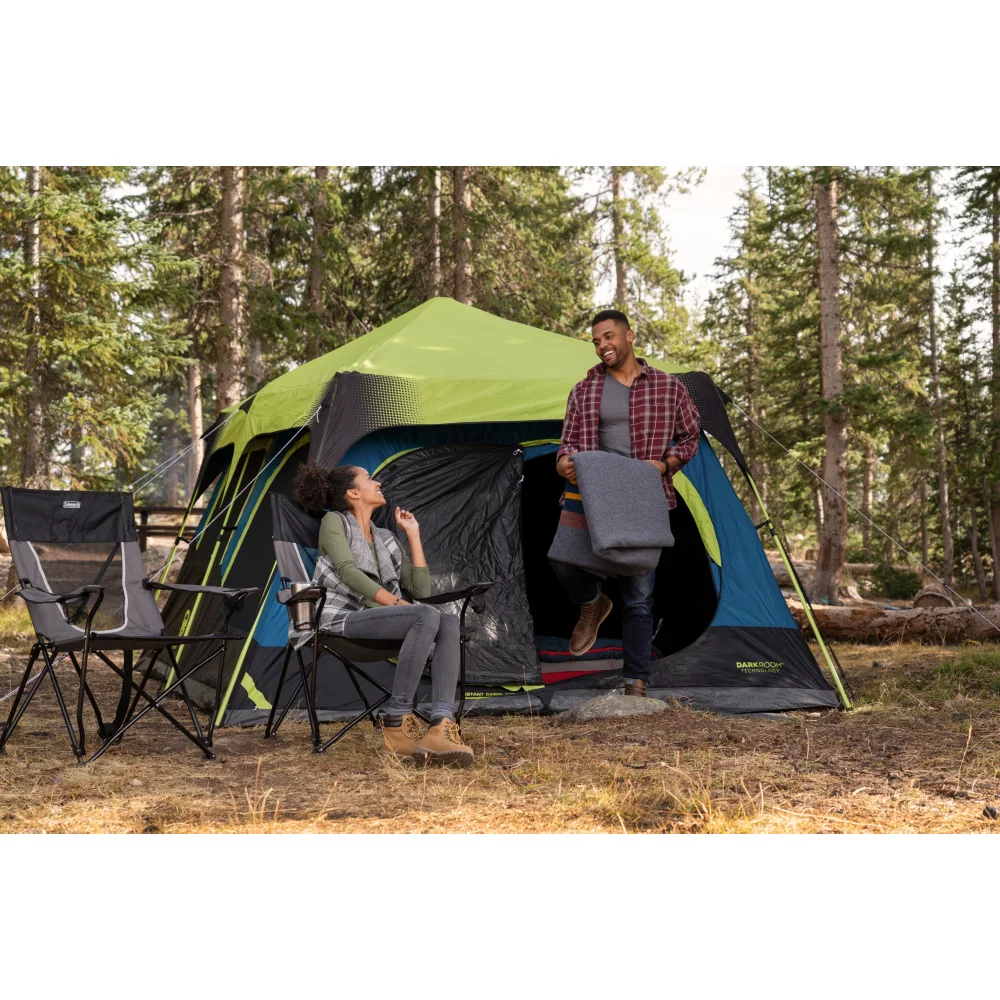 Coleman 10-Person Dark Room Instant Cabin Tent With Rainfly - Image 7