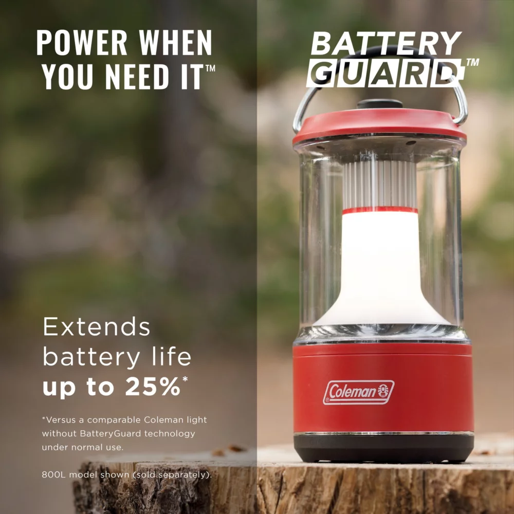 Coleman 1000 Lumens LED Lantern With BatteryGuardâ„¢, Green - Image 2