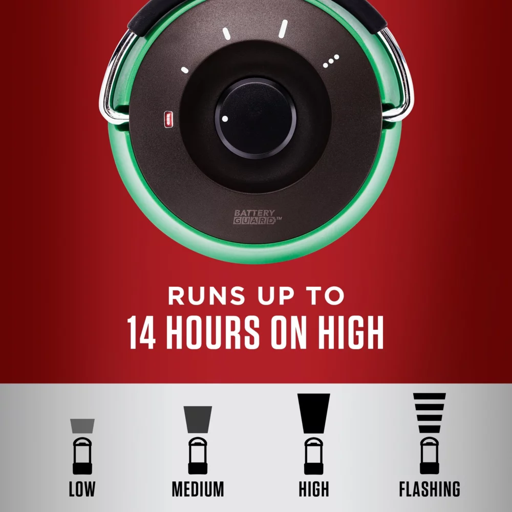Coleman 1000 Lumens LED Lantern With BatteryGuardâ„¢, Green - Image 3