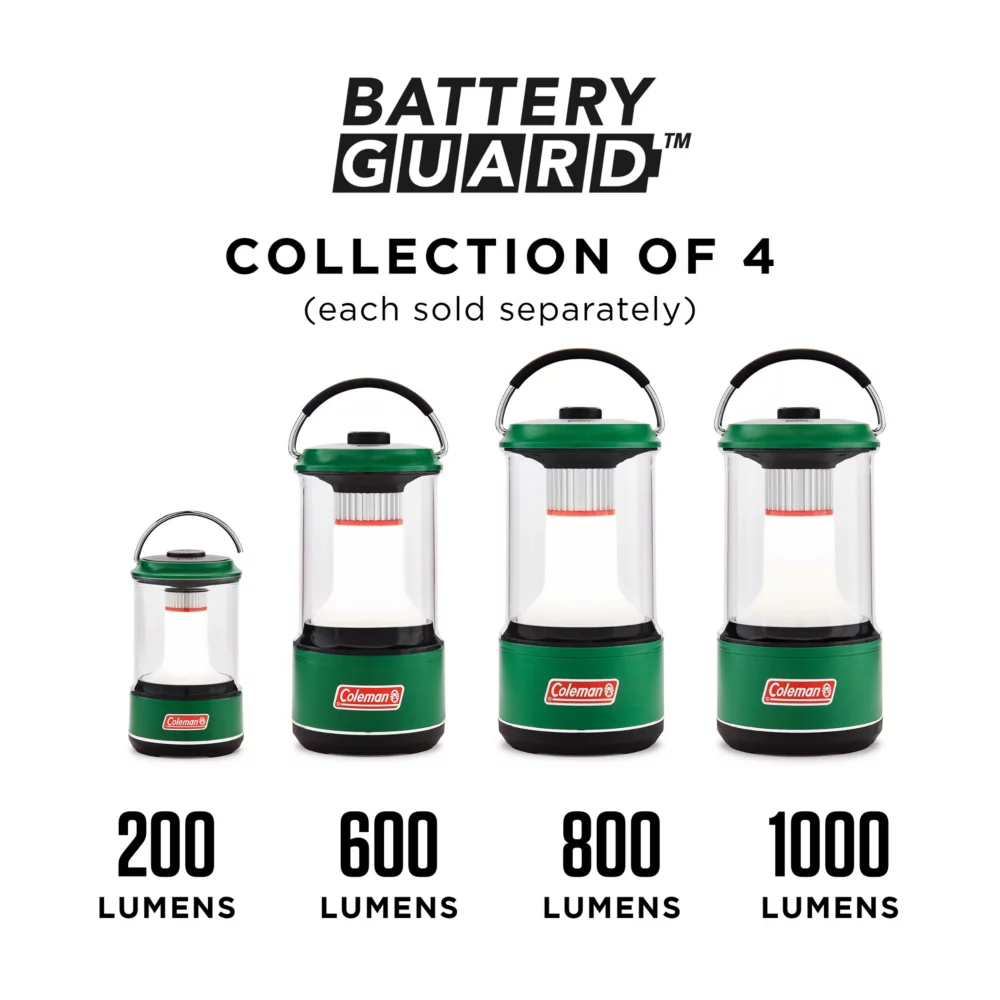 Coleman 1000 Lumens LED Lantern With BatteryGuardâ„¢, Green - Image 6