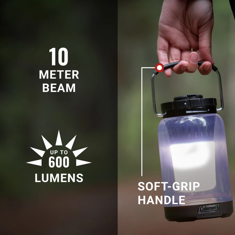 Coleman OneSource⢠600 Lumens LED Lantern & Rechargeable Lithium-Ion Battery - Image 3