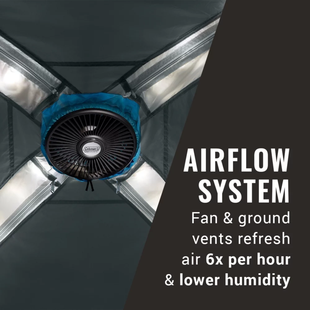 Coleman OneSource⢠Rechargeable 6-Person Camping Dome Tent With Airflow System & LED Lighting - Image 3