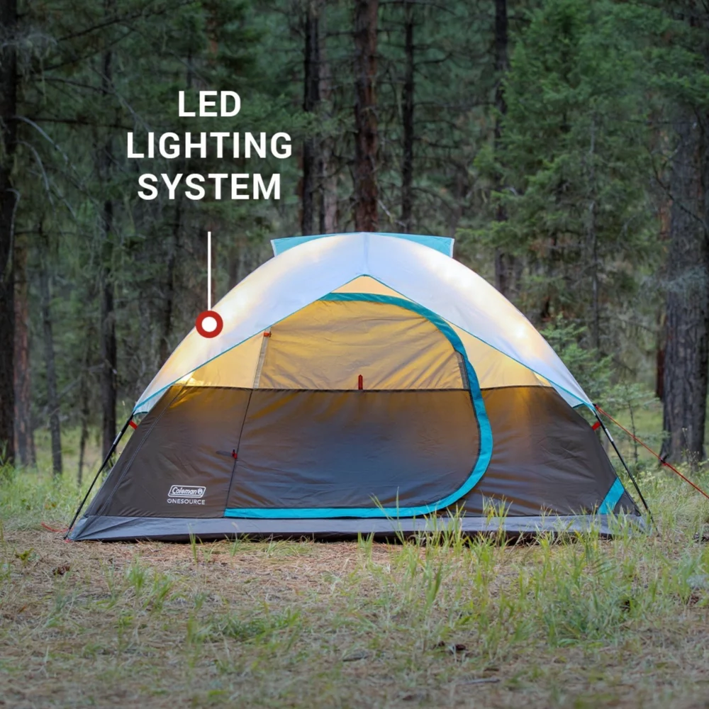 Coleman OneSource⢠Rechargeable 6-Person Camping Dome Tent With Airflow System & LED Lighting - Image 4