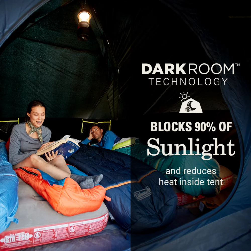 Coleman Skydome™ 6-Person Screen Room Camping Tent With Dark Room™ Technology - Image 2