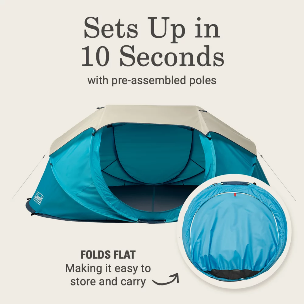 Coleman 4-Person Camp Burst™ Pop-Up Tent - Image 2