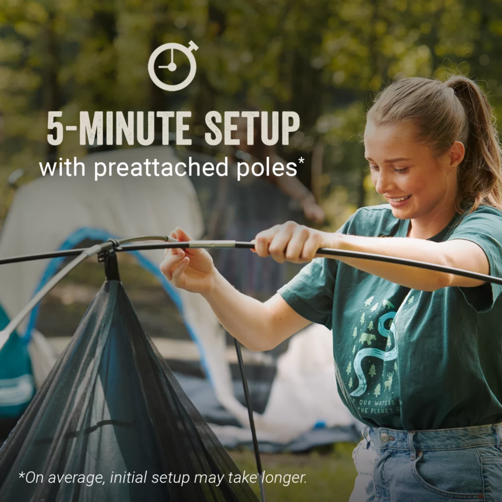 Coleman Skydome™ 6-Person Camping Tent With Screen Room, Rock Grey - Image 2