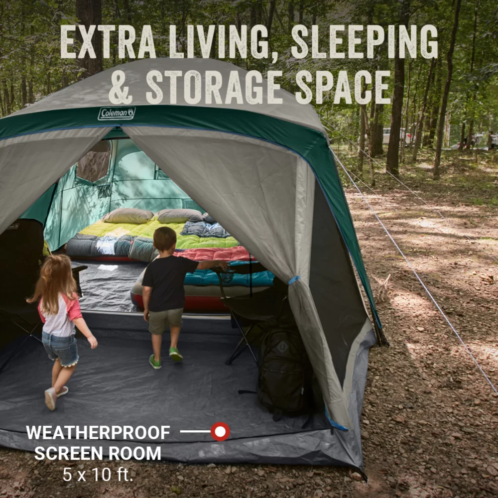 Coleman Skylodgeâ„¢ 12-Person Camping Tent With Screen Room, Evergreen - Image 3
