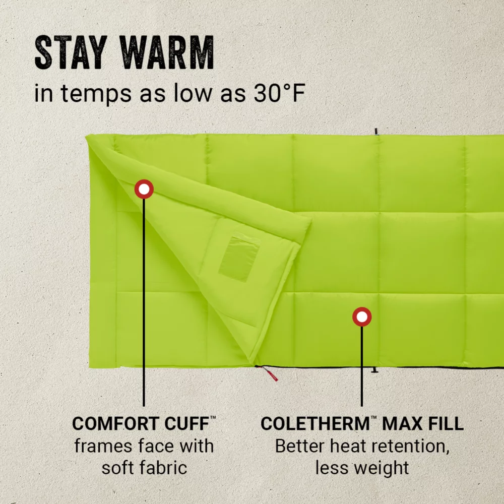 Coleman Kompact™ 30°F Rectangle Sleeping Bag - Image 2